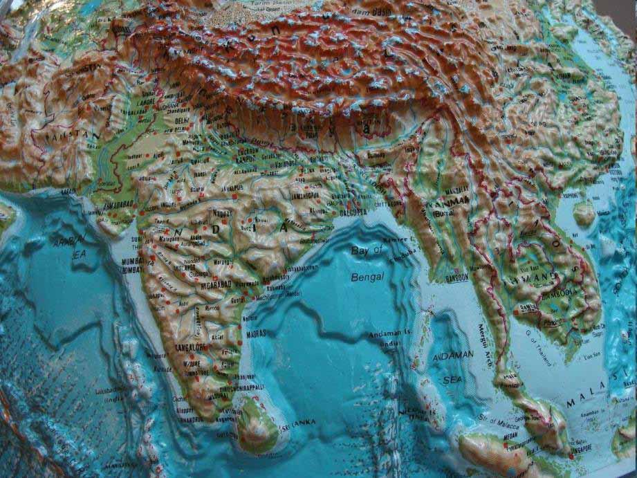 Relief Map of South Asia http://www.flickr.
