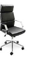 C) PROGB Pro Executive Guest Chair (black vinyl) 24"L 22"D 36"H D) XC1 Luxor High Back
