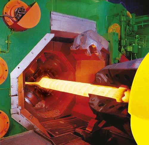 The facility is equipped with reheating and annealing furnaces and auto manipulators.
