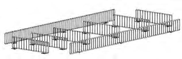 Accessories For Gondolas Shelf Fencing and Dividers Fence Dividers Durable