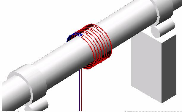 The proposed system onsists of a losed loop of oil-shaped, 50 mm-diameter, high ondutivity steel tube in whih the thermal oil is irulated.