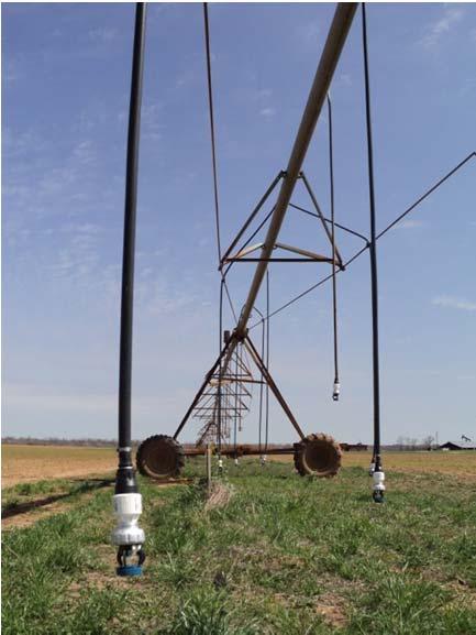 Water Applicator i Wob Water Application Type MESA (Conventional) Install Span Location Drop Spacing ft Install Height above ground (inches) Manufacturer Tower 1 7 8.