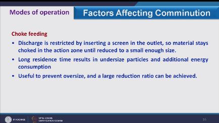 (Refer Slide Time: 25:33) It has long residence time which results in undersize particles and