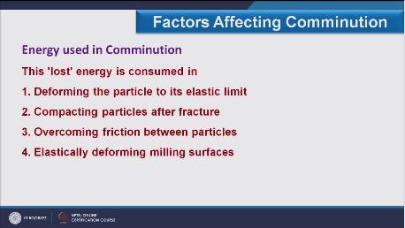(Refer Slide Time: 28:09) Compacting particles after fracture, overcoming friction between particles and finally