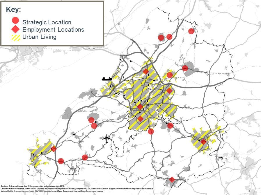 Figure 21 Proposed Development Locations in Joint Spatial Plan (20262036) 9 The Joint Spatial Plan has a strong focus on delivering new development within existing urban areas.