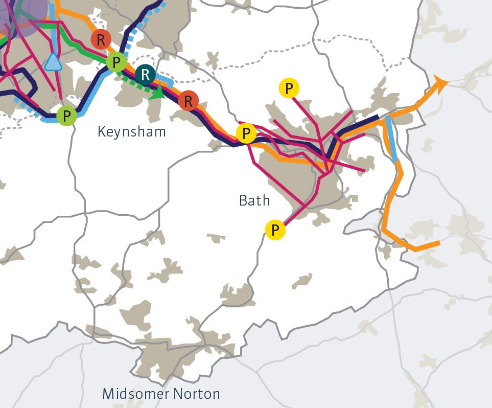6. South East: Bath to Bristol 6.1. Introduction This corridor includes Bath, Keynsham and other parts of Bath & North East Somerset and routes into Bristol from the south east.