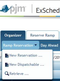Retrieve Ramp Reservation Example: From the ID column of the Organizer The ID value is a hyperlink to more