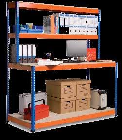 METAL POINT PLUS Workstation Convenient heavy duty, boltless, easy to assemble workstations. Customize your unit by adding full or half shelves. 14-gauge steel parts.