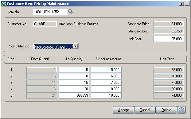 Figure 2b Sales Order Data Entry and Invoice Data Entry The Unit Cost field will be available for entry on a non Drop Ship Inventory line (Figure 3).
