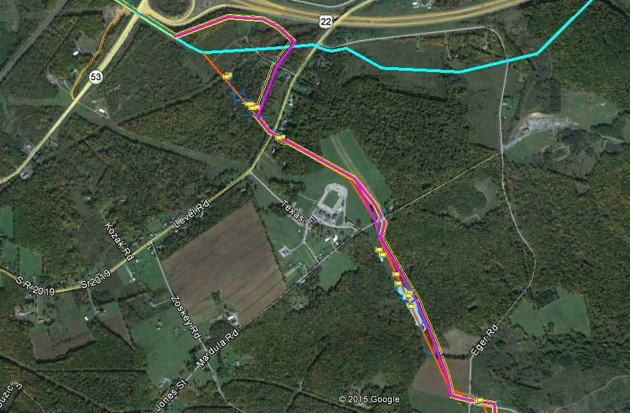 Route Variation 4: Located in Cambria County, this approximately 1.
