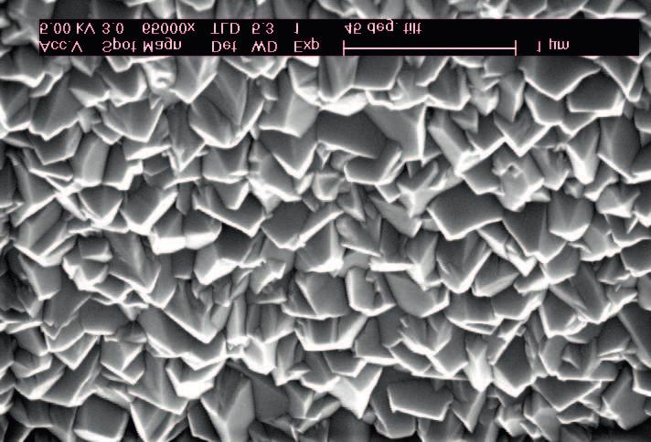 274 M. Zeman: THIN-FILM SILICON PV TECHNOLOGY Fig. 4. a) Pyramidal-like and b) crater-like surface morphology of TCO layers Fig. 5.
