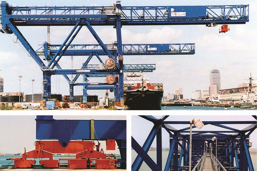 Low Profile Crane Design Massachusetts Port Authority, Boston, Massachusetts Liftech provided the conceptual and final structural design and detail drawings for two post-panamax low profile