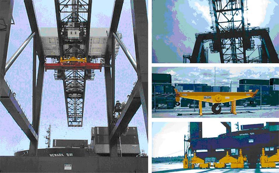 Low Profile Crane Design Port Everglades, Florida Four post-panamax cranes were designed to meet specific requirements of Port Everglades, including strict aircraft clearance requirements and