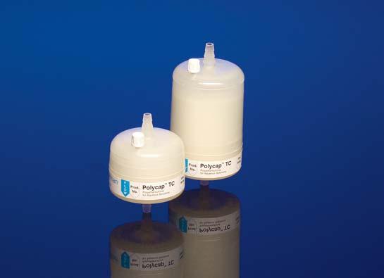 Polycap TC/PES Polycap TC/PES, available with and without bell, are disposable, dual layer polyethersulfone (PES) membrane filtration capsules that provide efficient filtration for critical aqueous