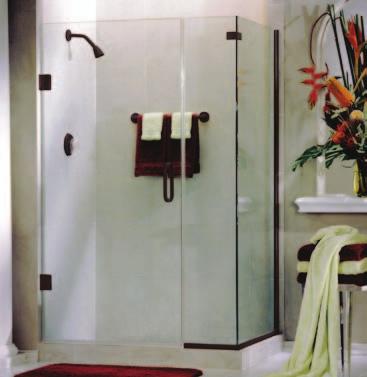 Alumax Heavy Glass hardware products exemplify the highest quality in heavy glass shower door components.
