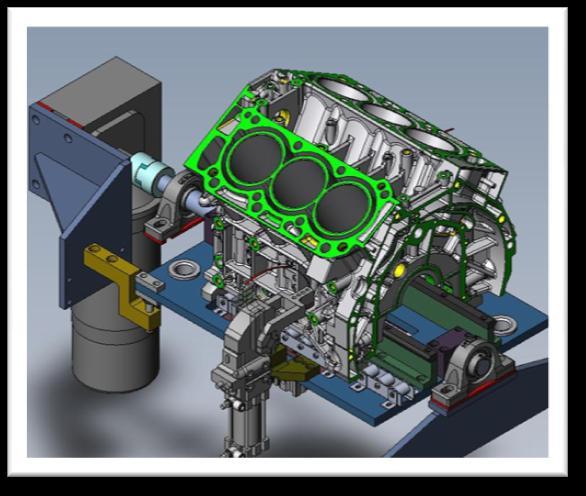 3D Mechanical Design Engine Block