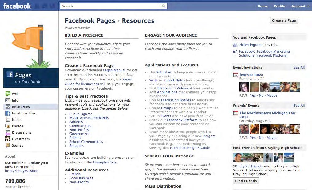 FACEBOOK RESOURCES http://www.facebook.