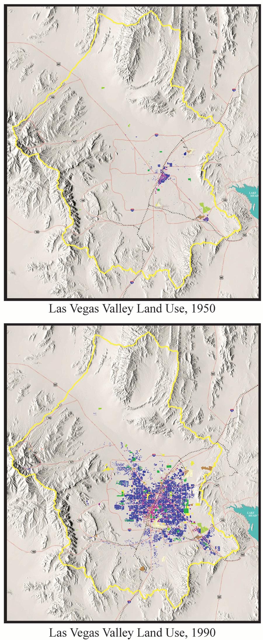 began in 1968 on the Southern Nevada Water System.10 The project would prove timely. By 1970, population in the Las Vegas Valley had more than doubled to 263,000.