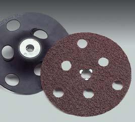 Typical Applications Light deburring Cleaning and rust removal Finishing, polishing and paint preparation AVOS Allows View Of Surface Edger Speed-Lok Bear-Tex Discs Patented hole design Scooped holes
