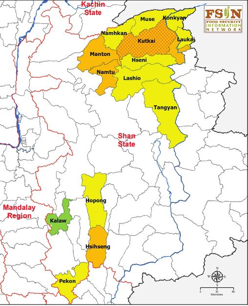 Food Security Monitoring Bulletin: 2013 SHAN STATE - NAMKHAM & TanGYAN to be changed In Northern Shan State, the food security situation was overall found as highly food insecure.