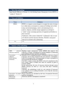 Overview of JCM Methodology, Monitoring Plan and Monitoring Report (Subject to further