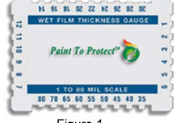 Measuring Wet Film Thickness Figure 1 Figure 2 How do I use a wet film thickness (WFT) gauge?