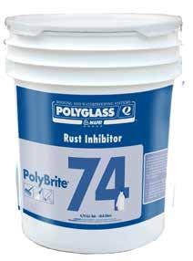 coverage Designed to inhibit further oxidation resulting in rust degradation and to prevent bleed-through when using elastomeric coatings POLYBRITE 76 Premium, specially formulated water-based