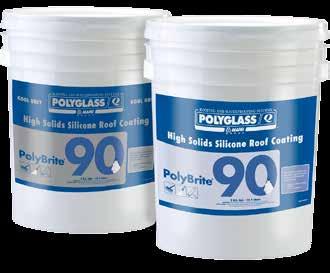 Polybrite 90 offers the unique ability to extend the life cycle of new and existing roof systems, in addition to keeping the surface cool, providing protection from ultraviolet sun and other weather