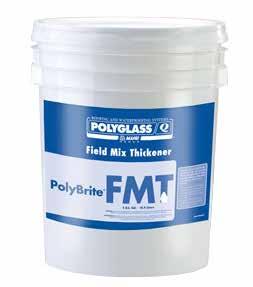 When added to Polyglass silicone roof coatings, the resulting compound (depending on quantity used) is suitable for use as a light brush-grade to masticgrade compound for fabrication of cants, to