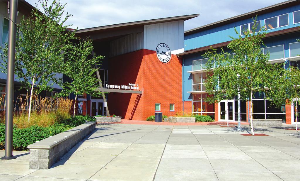 DESIGNING FOR EARTHQUAKES Photo: Erickson McGovern Architects, Bethel School District Although the Bethel School District in Washington State cites cost and energy savings as the main reasons most of