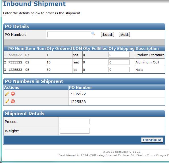 Nasc Mdest Shipment Using the Nasc Mdest Shipment menu ptin will allw yu t btain the carrier and print a Bill f Lading fr the given shipment in ne step.