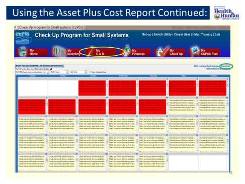 Once you have started entering in costs for your O&M tasks you can run the asset plus cost report to start to track your results. When you want to run the report you will: 1.