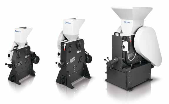 Throughput and final fineness depend on the crusher type, selected gap width and breaking properties of the sample material. Feed sizes range from 40 mm to 130 mm, depending on the model.