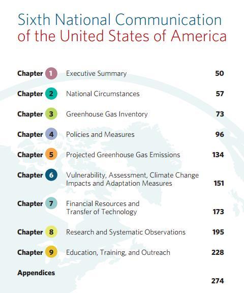 How does the U.S. present its inventory and GHG policies?