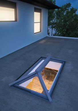 light flood in. Larger Roof Lanterns require additional panes and roof spars.