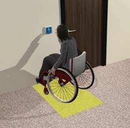 Controls Wheelchair space at