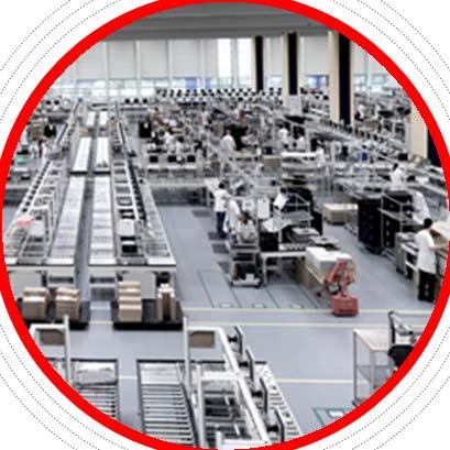Made in Germany quality FUJITSU SMART FACTORY at Campus Augsburg MADE IN GERMANY QUALITY from the breathing factory Up to 21,000 units per day 12,000 workstation systems 950 servers/storage systems