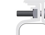 Stehfalzklemmen seam clamps using a plumb mittels line Richtschnur 6 Screw In endgültiger in evenly Position in the final gleichmäßig position (torque festschrauben 15 Nm) (Anzugsmoment 15 Nm) Mount
