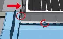 17 17 16 Tighten an additional support batten (16) so that it is flush, directly underneath the lower reinforced