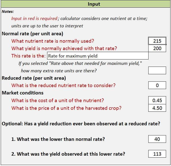 Normal N rate Yield with normal N rate The 0 rate we