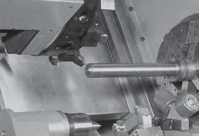 For example the simultaneous face machining by using centre drive spindles. The stability of the workpieces is ensured by the use of steady rests during machining.