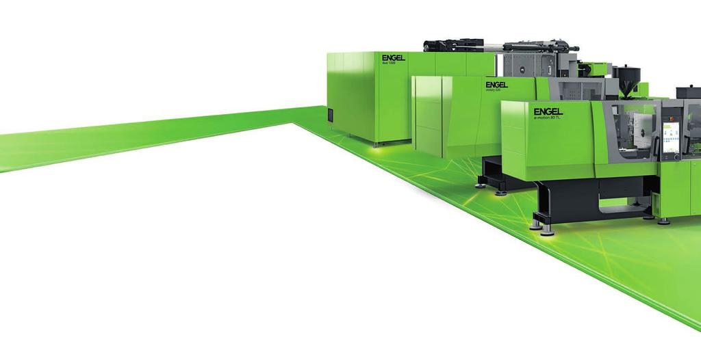Enhanced networking, greater productivity, smart production ENGEL s smart production solutions link various elements of the production process and create transparency throughout the overall system so