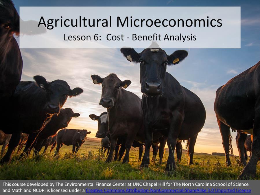 In this lesson, we will start discussing a new innovation for Piedmont Farm a solar panel installation and begin to look at how to prepare a cost-benefit analysis to