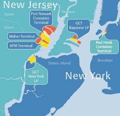 Port Commerce Six Marine Terminals in NY and