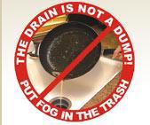 about what can go down the drain and what should be thrown away The program