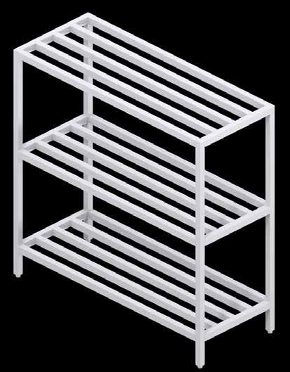 Cooler Shelving This free standing unit is perfect for all coolers and prep rooms.