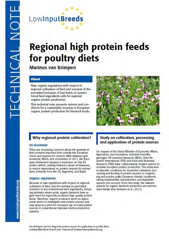 Alternative high protein feeds Active research; health, welfare, economic and environmental impact Oilseeds: soya? rape or sunflower (hulls?) Grain legumes: peas, beans, lupines (hulls?