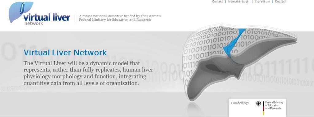 Excursion Virtual Liver Network Interdisciplinary competence network of experimental and theoretical research groups (since 2004) Liver - A most relevant research object for