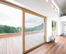 If you would rather have a UPVC/aluminium window in the bathroom, but would not like to miss the timber/aluminium window in the living room, then Internorm can offer you the perfect solution.