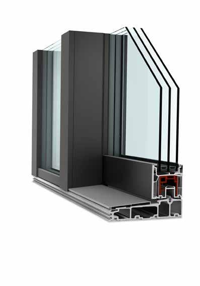 Trendsetting innovations 2014 KS 40 UPVC & UPVC/Aluminium lift-sliding door Technical Data: Thermal insulation Thermal insulation U w up to 0.